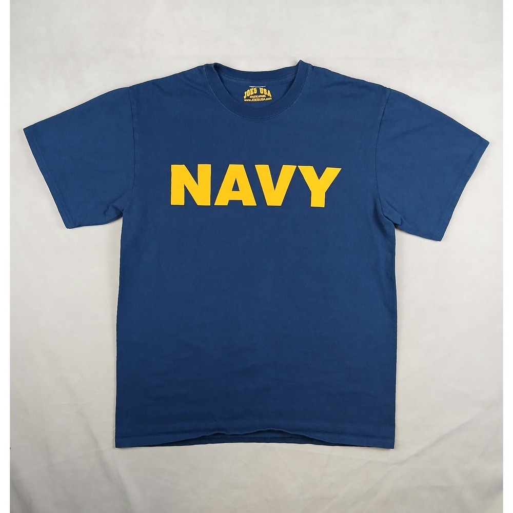 Joe USA Navy Small Mens T Shirt Military Casual Cotton 19x25